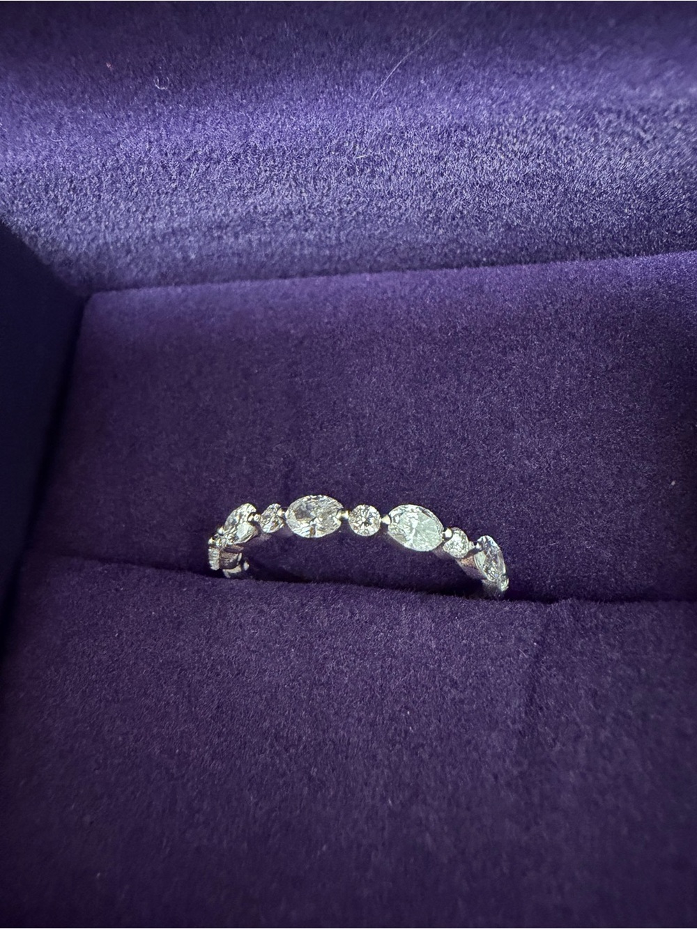 5/8CT Round and Oval Diamonds in 14K White Gold